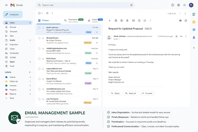 organize, clean, and manage your email inbox
