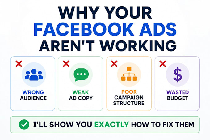 fix and optimize facebook ads campaigns for leads or sales
