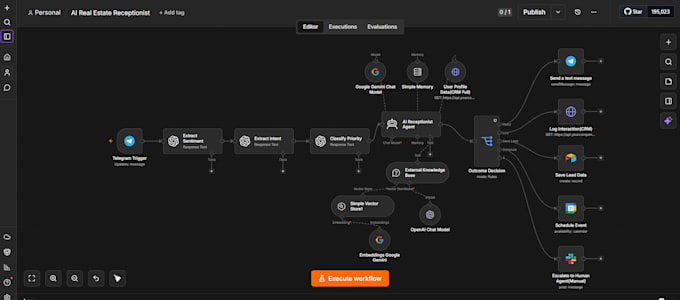 create an ai powered virtual receptionist for lead capture and booking