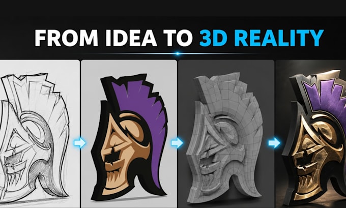 convert 2d logo to 3d stl obj 3mf for 3d printing