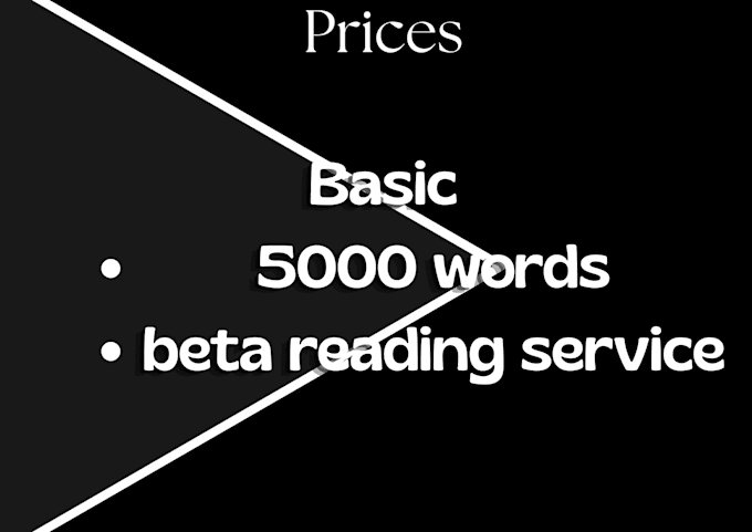 a service of beta reading