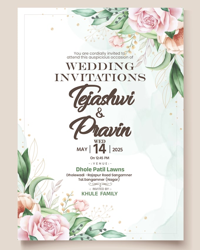 design elegant printable invitation cards for any event