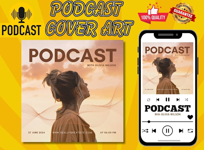 design podcast cover art or podcast artwork professionally