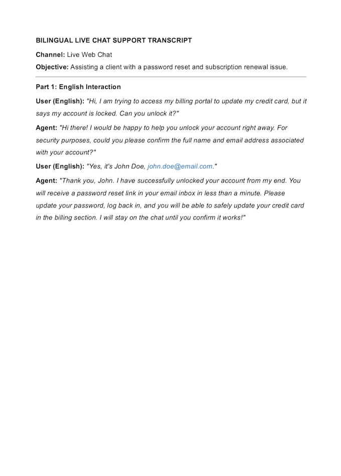 be your professional call center support agent