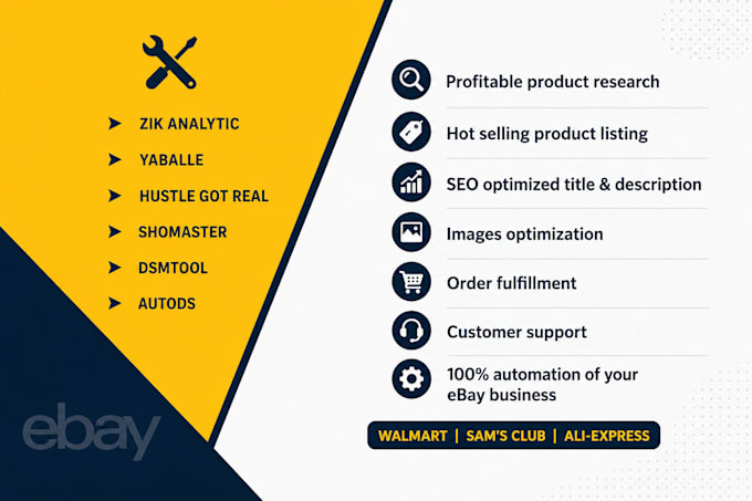 complete manage your ebay dropshipping store and automation
