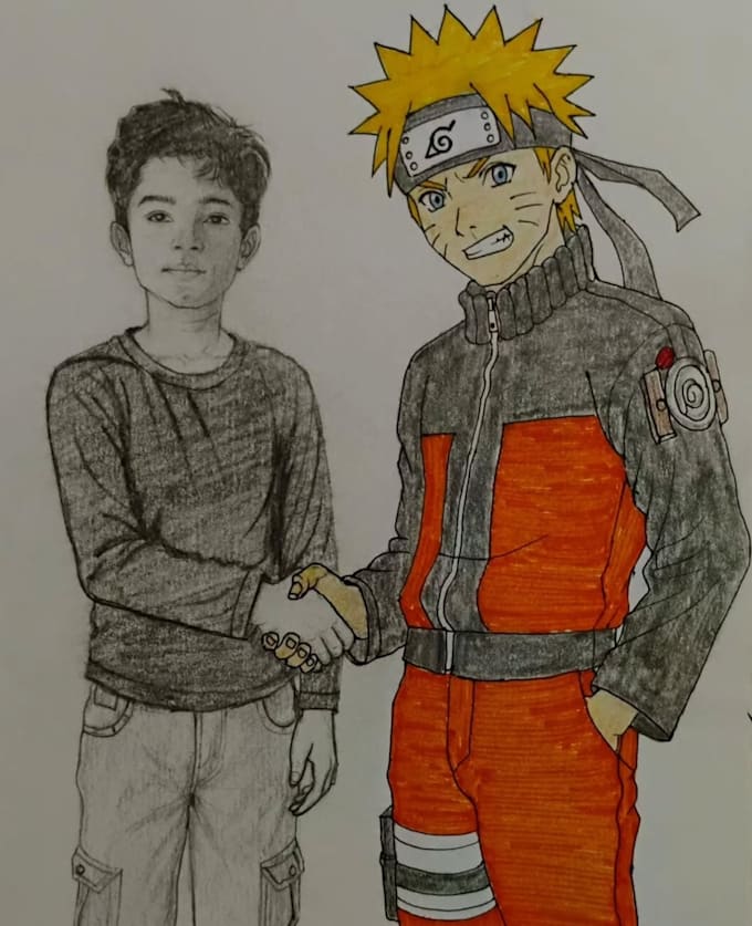 draw premium pencil sketch or custom anime art