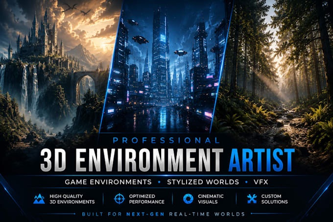 create aaa 3d stylized environment, ue5 game environment, cinematic vfx