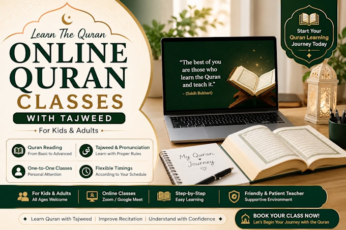 quran online with tajweed and islamic studies