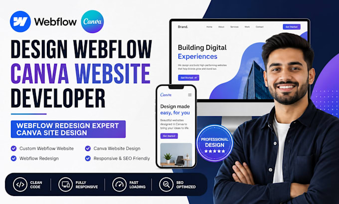 design webflow canva website developer webflow redesign expert canva site design