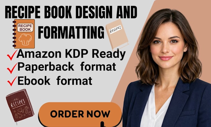 design and format cookbook layout recipe book ebook formatting
