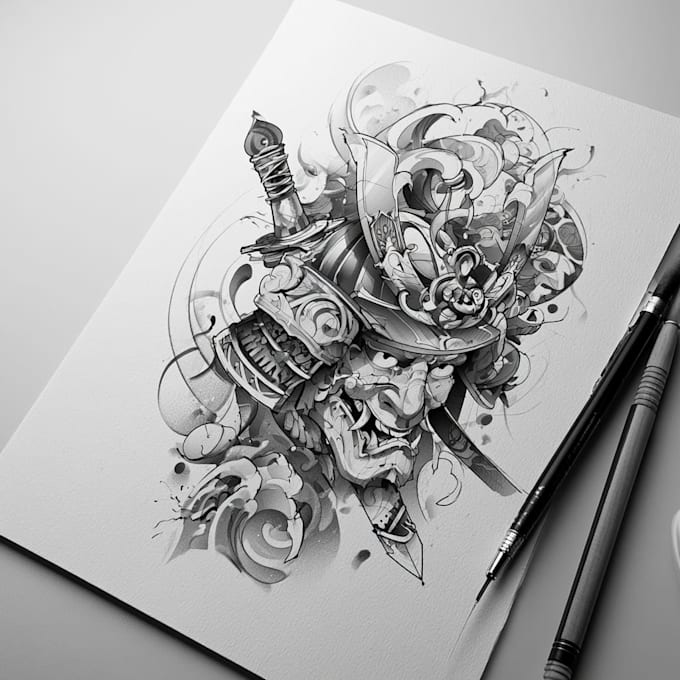 create unique japanese tattoo design
