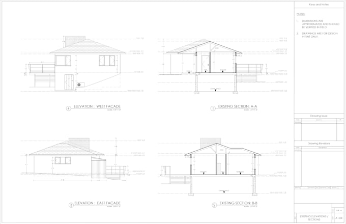 draw professional autocad floor plans, site plans, elevations, and sections