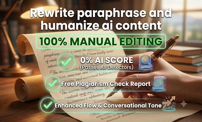 manually rewrite, edit, and humanize ai content