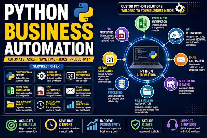 build python automation scripts and API integrations
