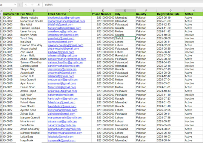 do accurate data entry, data cleaning and copy paste
