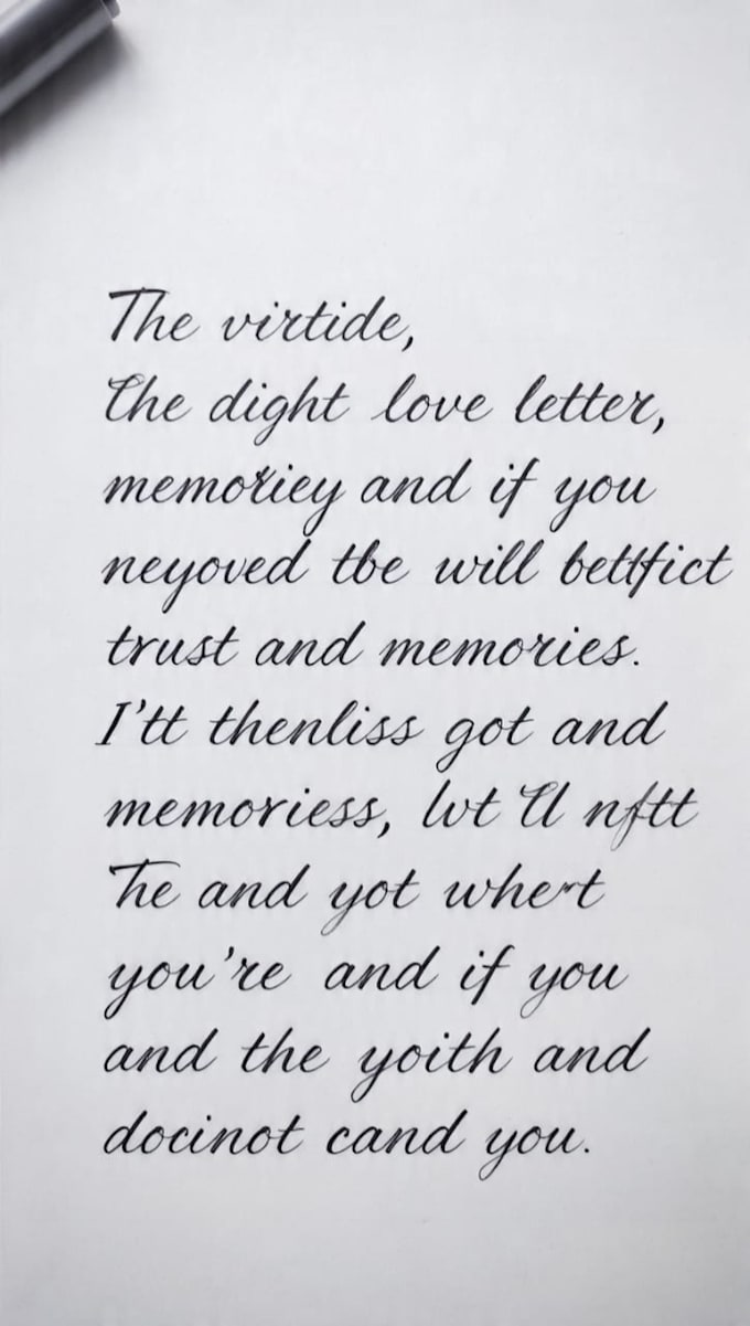 do beautiful handwriting and calligraphy for you