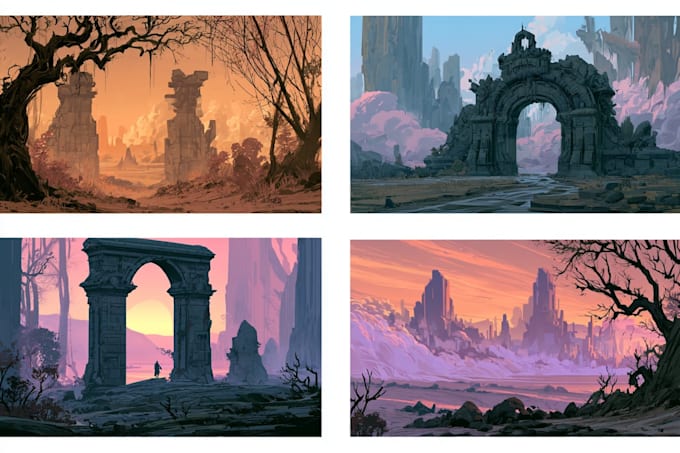 paint an environmental concept art