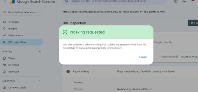 google search console errors and indexing issues