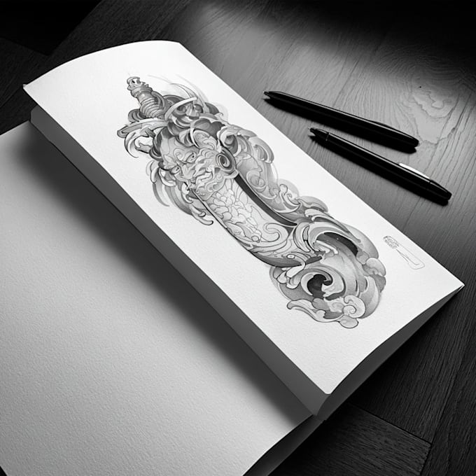 create design japanese art style