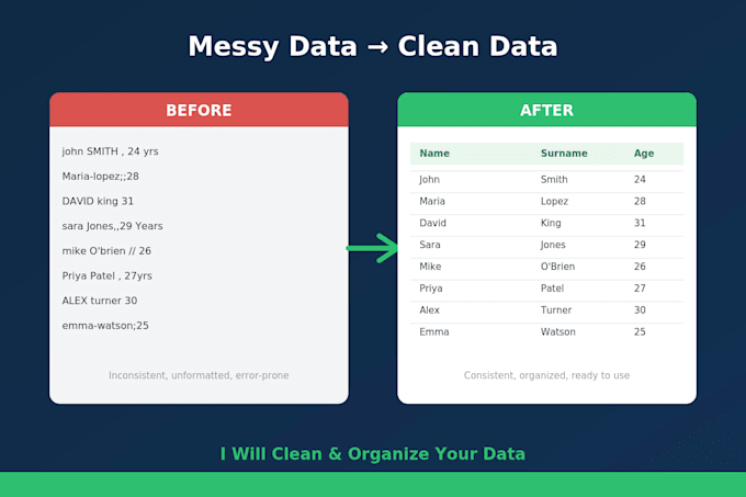 accurate data entry and excel data processing