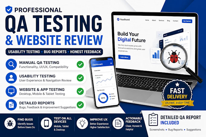 qa test usability manual functionality website testing for 12 testers review