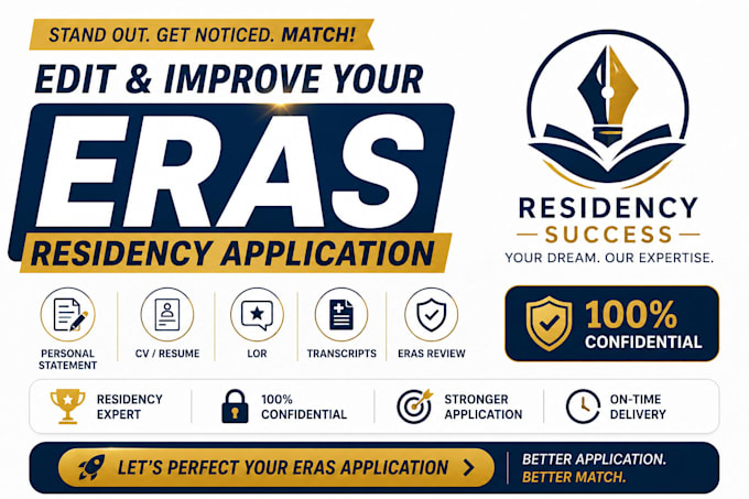 edit and improve your eras residency application