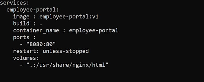 dockerize web application using docker and docker compose