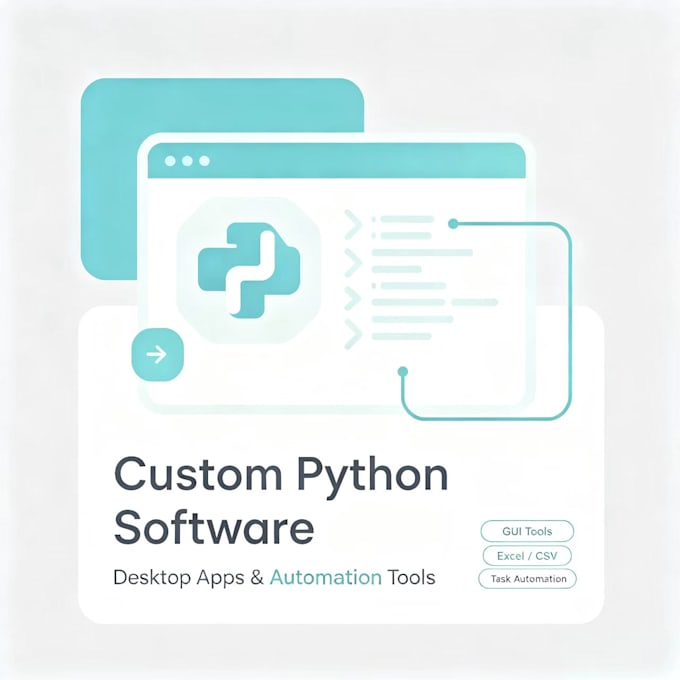 build a custom python desktop app or automation tool