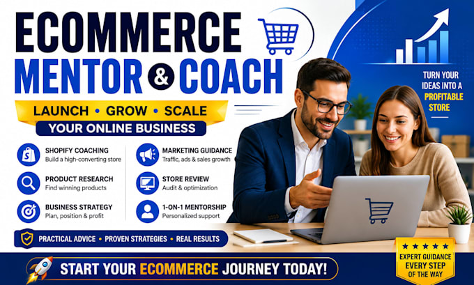 be your ecommerce shopify virtual assistant ecom mentor couch consultant manager