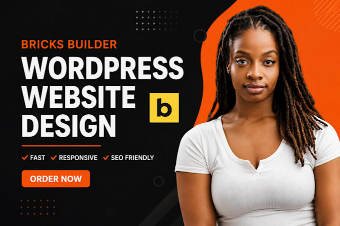 build professional wordpress website with bricks builder, redesign wordpress web