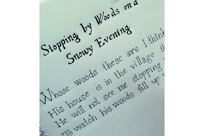 do immaculate manual handwriting for any text notes or letters
