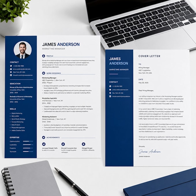 design a modern professional resume CV in canva