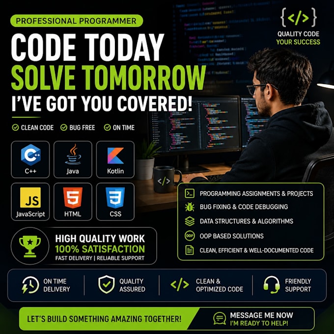 coding or cs assignment, projects in python, c, cpp, rust, go, java,