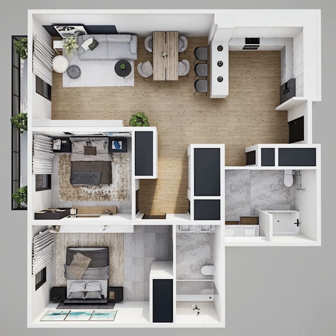 create 3d floor plans for real estate marketing