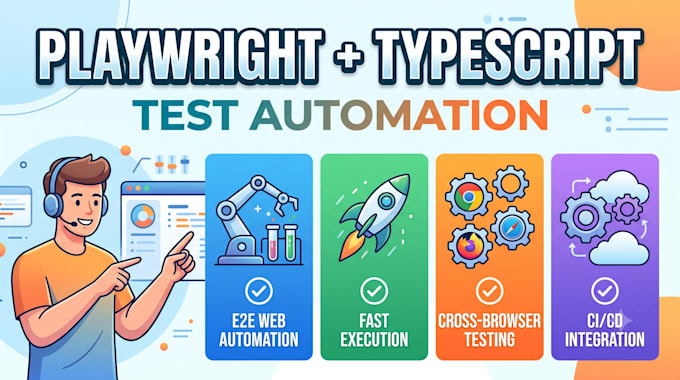 build a playwright automation test suite in typescript