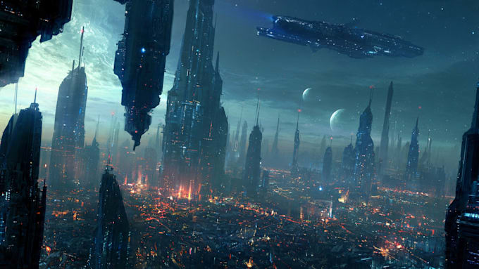 concept art for science fiction