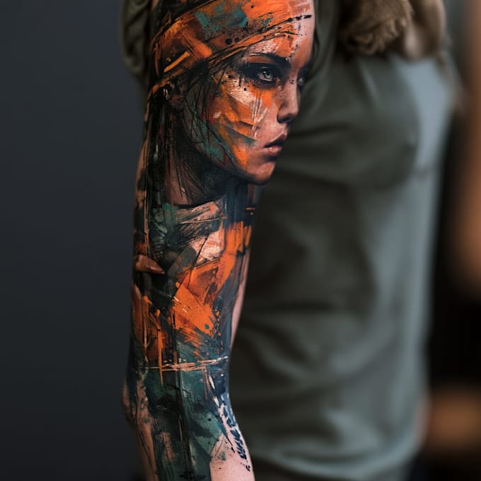 creative design for sleeve tattoo