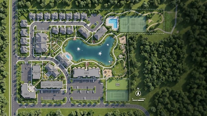 create estate layout, site plan and property location map