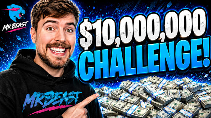 design eyecatching youtube thumbnails and basic logo