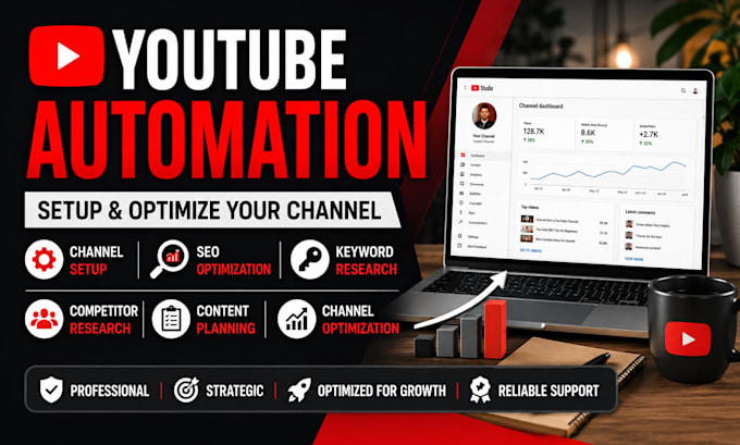 setup and optimize your youtube automation channel with SEO