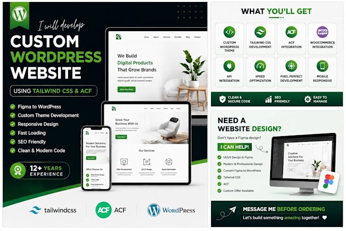 designer, developer wordpress website using acf, elementor, ecommerce, gutenberg