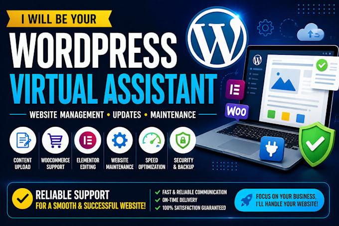 be your wordpress virtual assistant and website manager