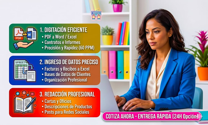 digitación, ingreso de datos