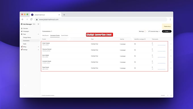 setup or fix openai ads pixel chatgpt ads conversion tracking with GTM ga4