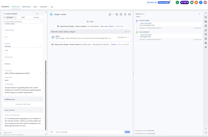 set up gohighlevel automation with ai lead scoring