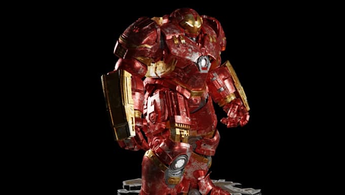 model sci fi armor, mech suit and hard surface character