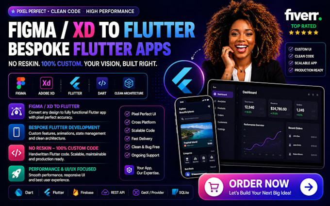 convert figma to flutter bespoke flutter UI xd to flutter flutter code no reskin