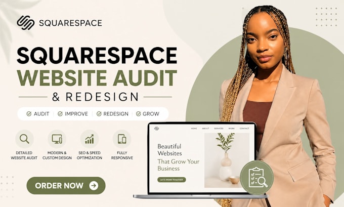 audit squarespace website, redesign squarespace website