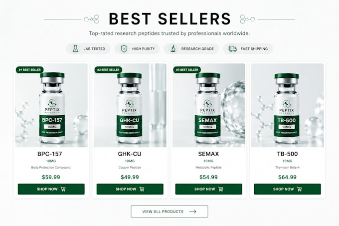 build peptide website peptide store research peptide store woocommerce website