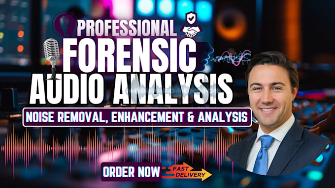 do forensic audio editing, cleanup, voice detection, noise removal, and analysis